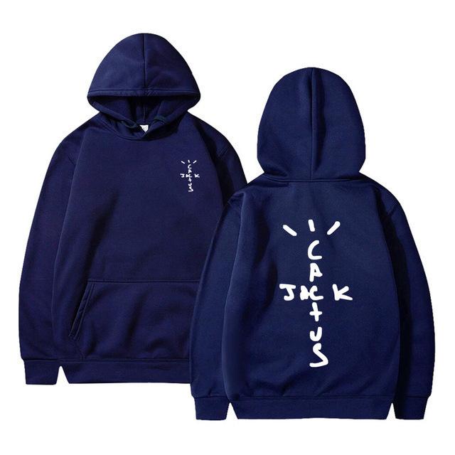 Felpa con cappuccio Cactus Jack Swag Stampa Alfabeto Felpa con cappuccio da donna Pullover casual
