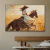 Western Cowboy Vintage Rustic Still Life Cowgirl Horse Posters and Prints Canvas Printing Wall Art Picture for Living Room Decor