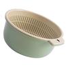 Fruits Vegetables Washing Basket Round Double Layer Kitchen Strainer Colander Bowl Set for Fruit Vegetable Wash
