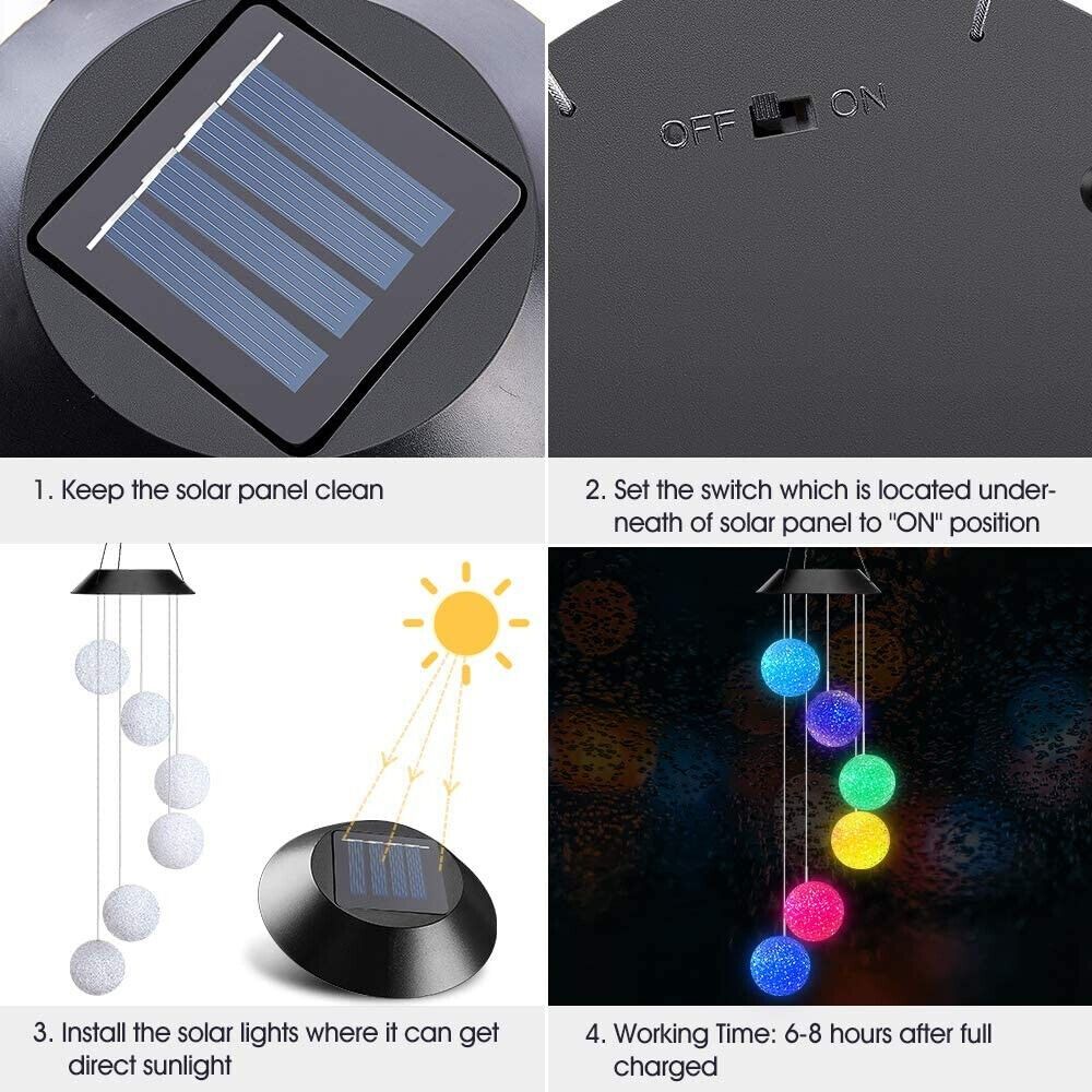 Wind Chimes Solar Light Solar Power Wind Chime Wind Chimes Light Wind Chimes Solar Wind Chimes