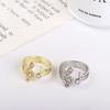 Adjustable Sweet Korean Style Rings Girls Gift Jewelry Accessories Geometric Rings Women Jewelry Music Note Rings Finger Buckle