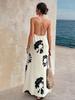 European Fashion V-neck Backless Sleeveless Spaghetti Strap Dress 2026