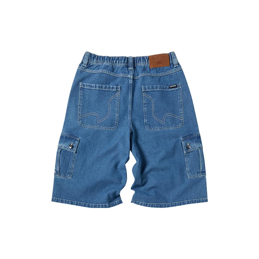 OUTDOOR PRODUCTS Bermuda Denim Cargo Shorts (Light Blue)