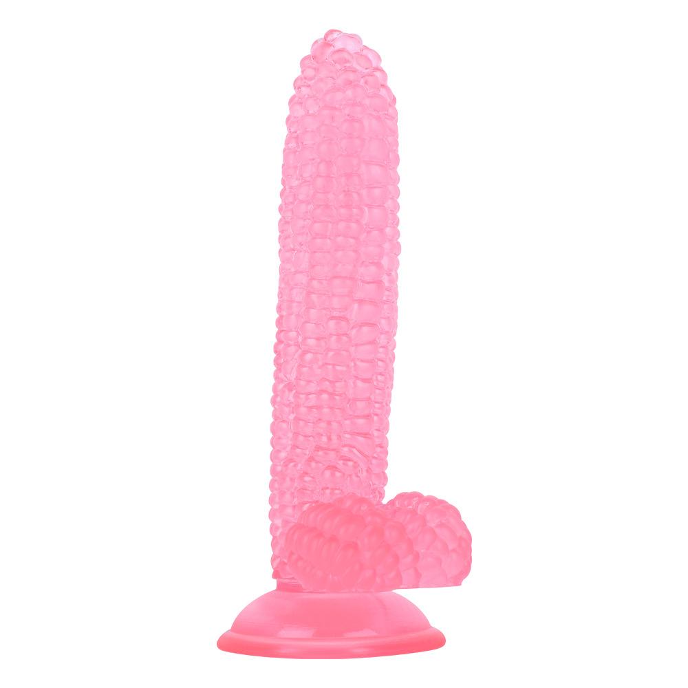 Particles Stimulate Corn Dildo with Suction Cup Butt Plug Sexe Jueguetes Sexuales Adult Anal Plug Erotic Mens Masturbator Pleasu