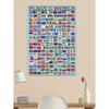National Global Culture Theme Wall Chart Poster Kindergarten Primary School Institution Classroom Hall English Environment Creation Decoration