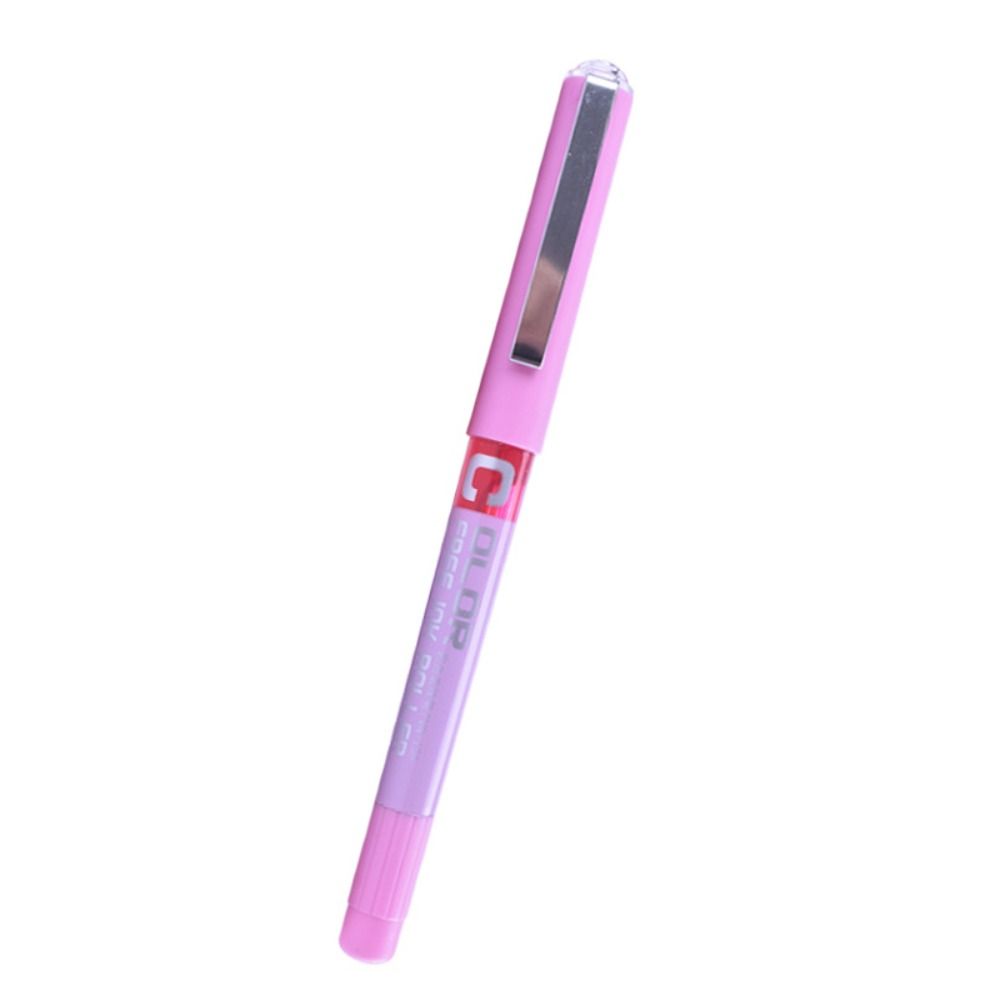 Gift Plastic Needle Barrel Neutral Pen Stationary Extra Fine Nib Gel Pen 0.5mm Ink Ballpoint Pen School