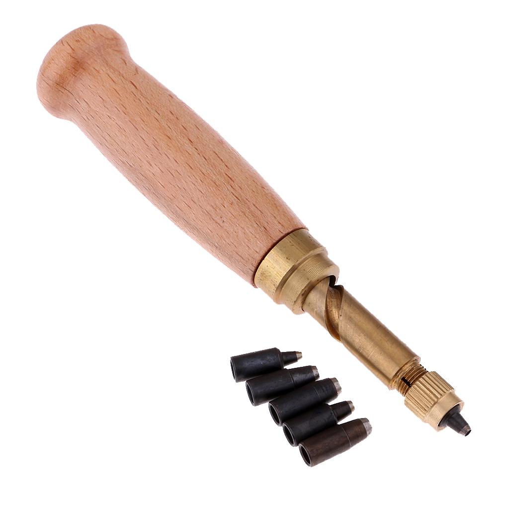 6Pieces Round Head Rivet Installation Leather Tools Round Head with Base