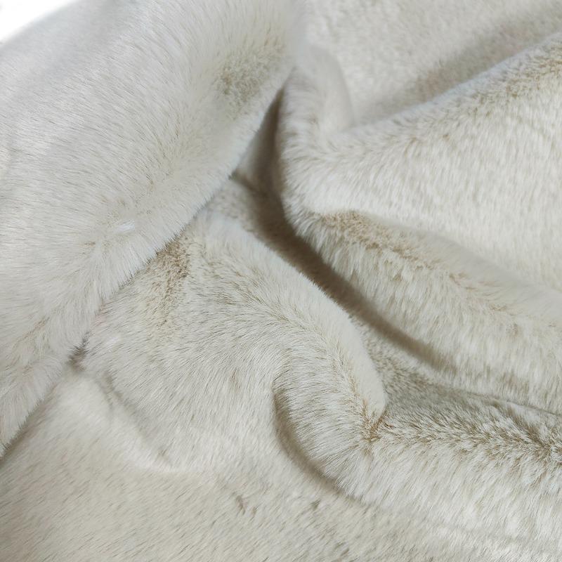 10mm Thickened Imitate Rabbit Fur Plush Fabric Thickened Polyester Artificial Wool Doll Cotton Doll Material Decorative Fabric