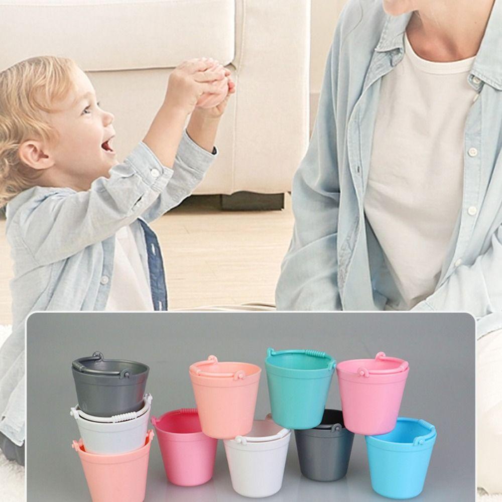 Miniature Dollhouse Mini Water Bucket Mini Decor Kitchen Pretnd Play Bucket  Children Gift