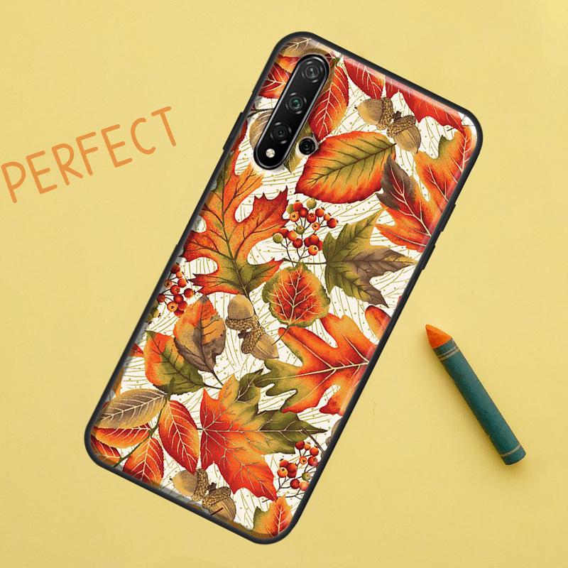 

Colorful Leaves For Huawei Nova 5T 9 10 SE 7i 8i 11i 12i Y60 Y61 Y70 Y72 Y73 Y90 Y91 P20 P30 P40 Lite Case Huawei Nova Y61