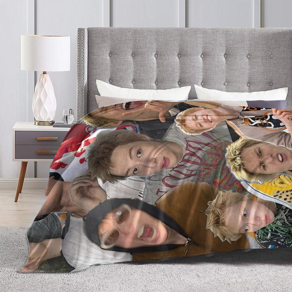 CORTIS Täcke K-popgrupp Fleecepläd Sovkläder Soffdekoration Ultralen Varm Sängkläder,