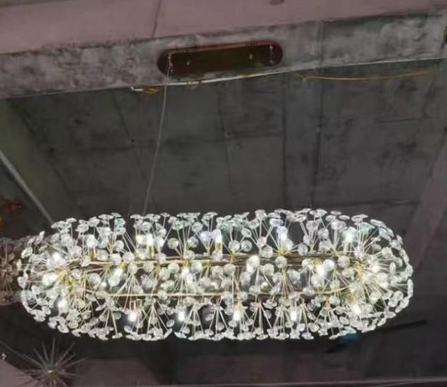 Nordic Dandelion Crystal Pendant Light for Living Room, Bedroom & Bar - Luxurious Creative Style Lighting