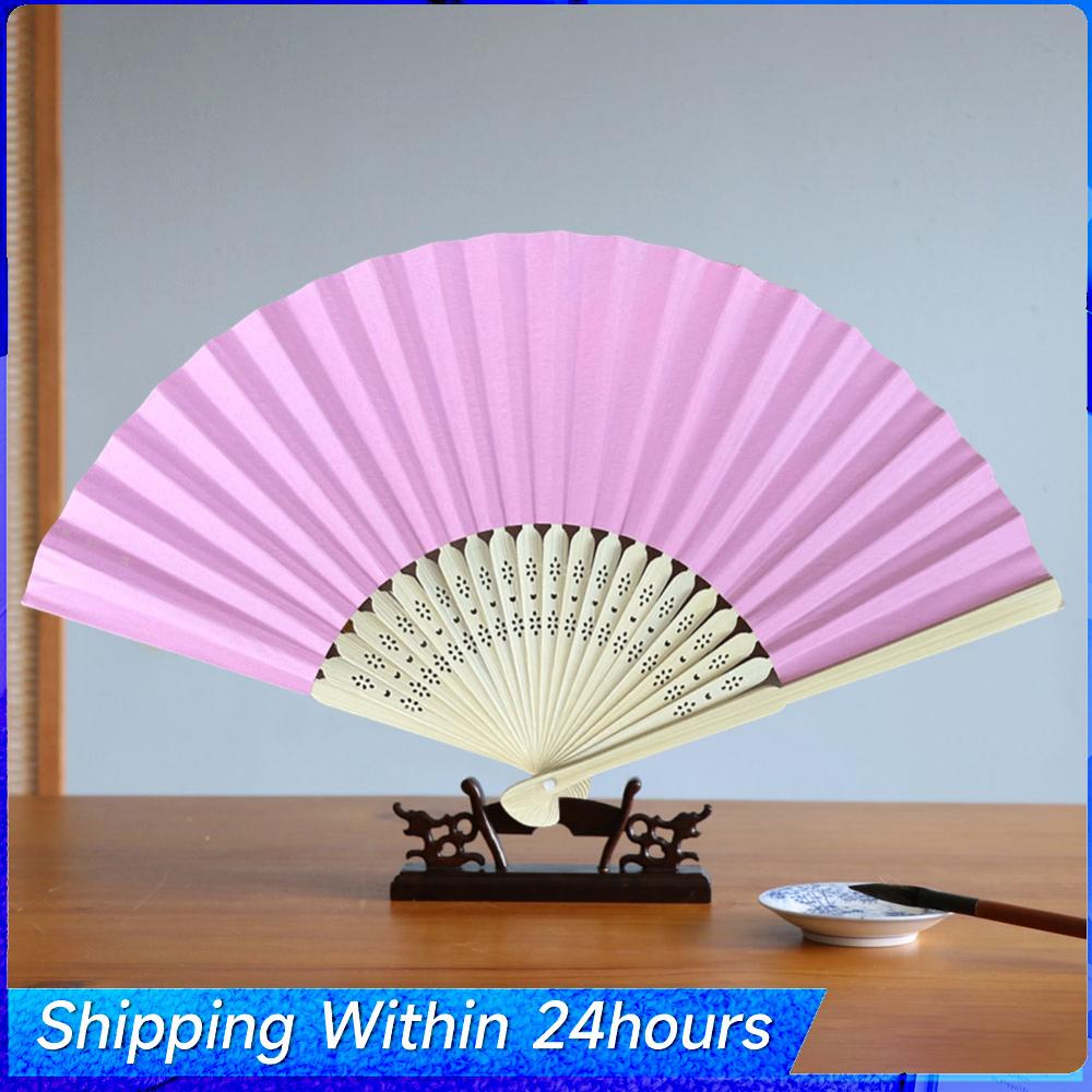 

Bamboo Folding Fan Hand Fan DIY Painting Fan Chinese Fan Folded Fan for Wedding Party and Home Decoration China Mainland