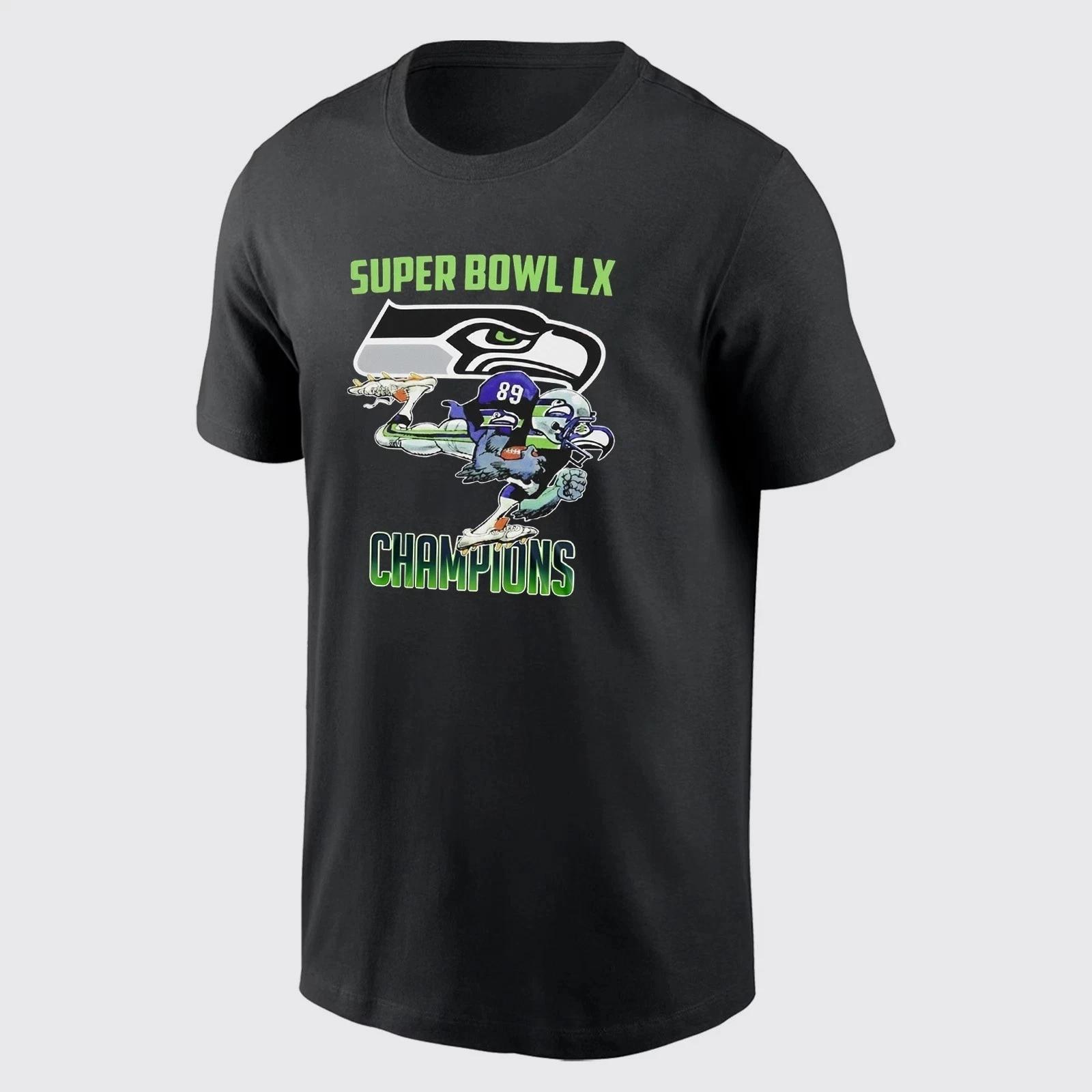 Seattle Seahawk 2026 Super 1Bowl LX Champions TShirt Unisex S-5XL M