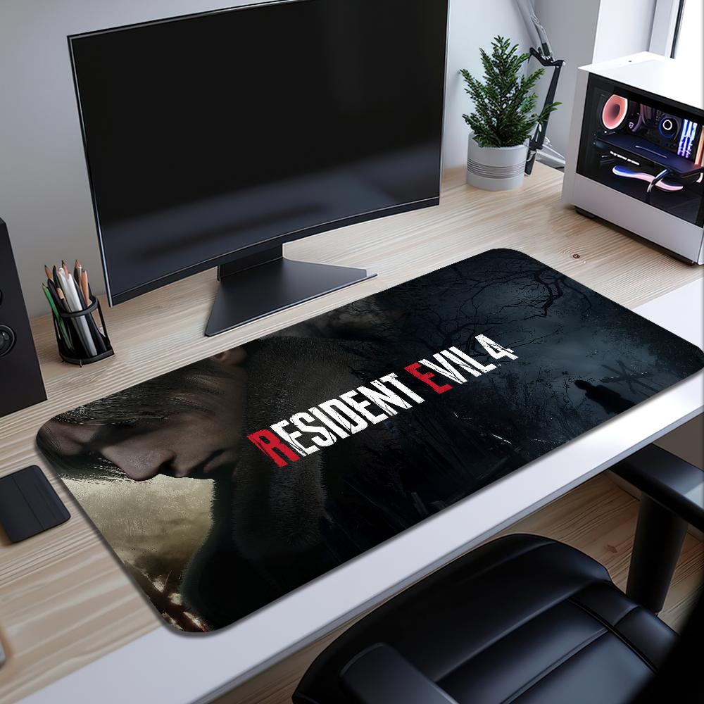 GAME E-Evils Cool R-Resident 4 For Keyboard Office Large Mouse Mat Pad Computer Game Big Anti-slip Rubber PC Mice