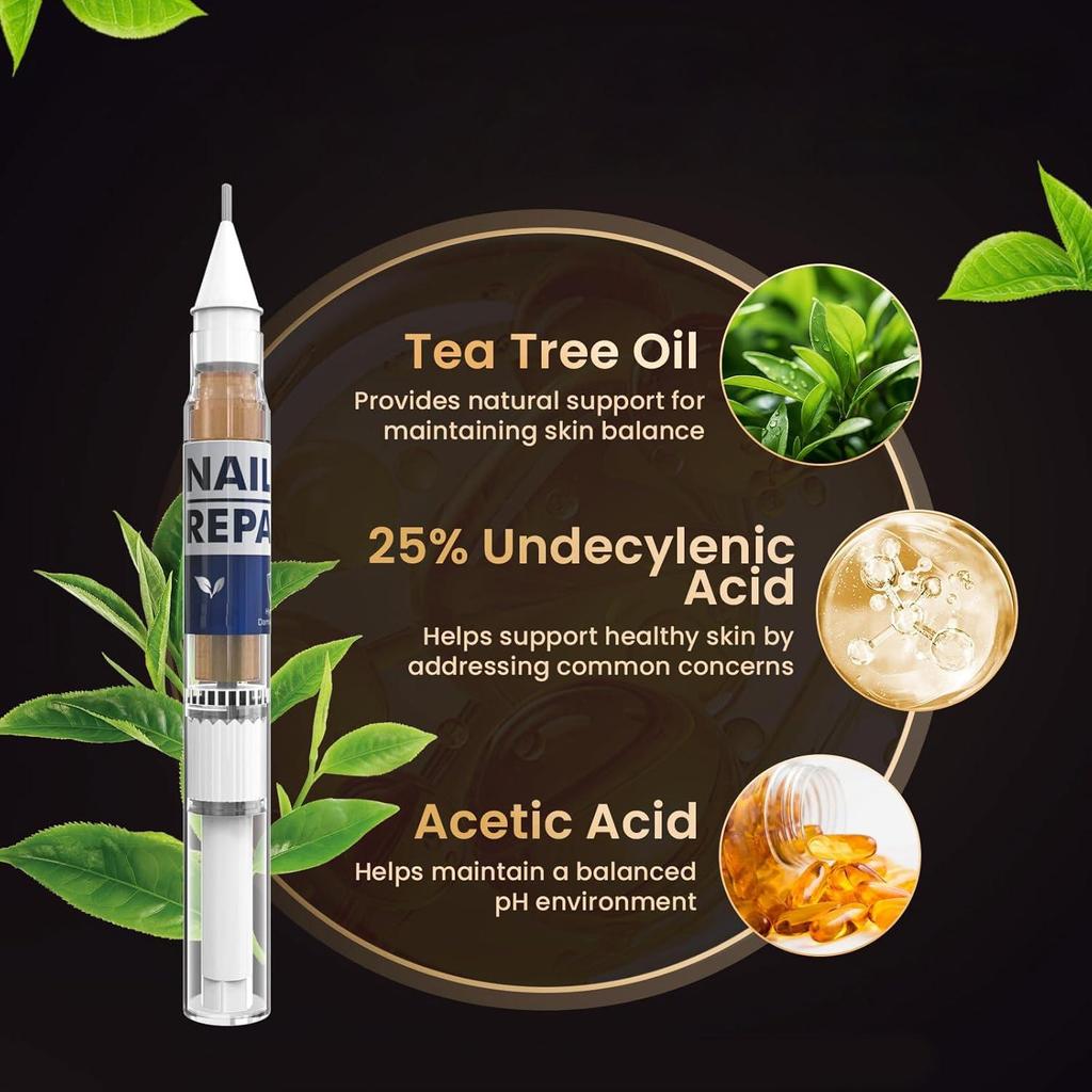 4pcs/Box Toenail Extra Strength Pen, Nail Art Brush for Toenail & Finger