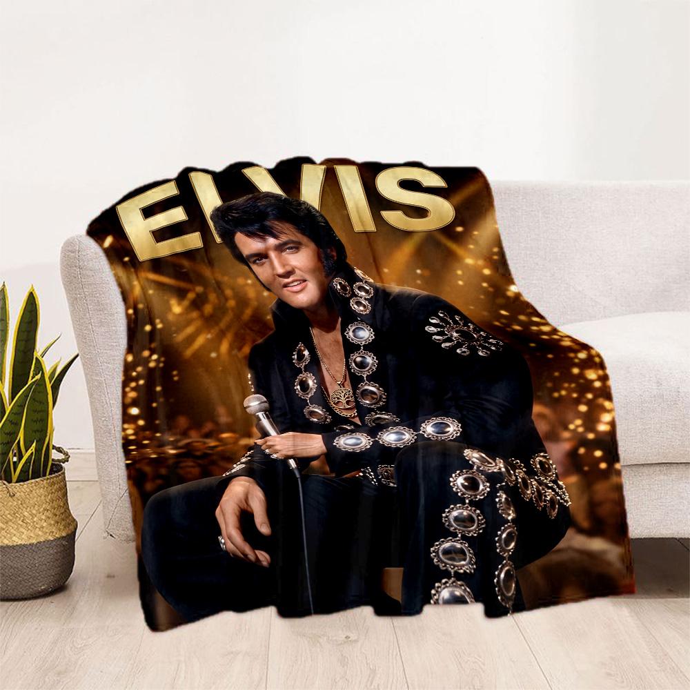 Manta de Rendimiento de Elvis Presley Suave Cálida Acogedora Perfecta para Sala de Estar Cama Ropa de Cama para Todas las Ocasiones Estilo Moderno