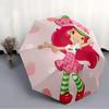 1pc Princess Strawberry Umbrella, Sun Protection, And UV Shielding. It Has Eight Sturdy Ribs for Outdoor Use And Perfect As a Holiday Gift