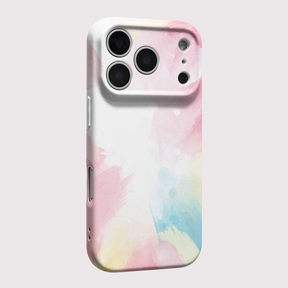 Watercolor Painting Phone Case for iPhone 17 16e 16 15 14 13 12 11 Air Pro Max XS XR XSMax 6 7 8 Plus Glossy Film Hard PC Cover