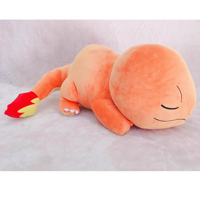 Cute Sleepy Charmander And Pikachu Plush Toy Soft Stuffed Doll Home Decor Christmas Gift For Kids