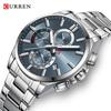 Curren 8475 Men's Multi-function Steel Band Quartz Watch with Calendar