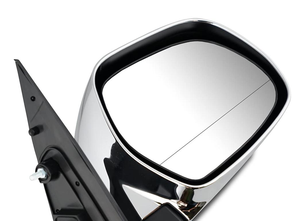 Regius Ace 200 Electrically Adjustable and Folding Chrome Door Right Side TRISTAR'S [Hiace Series] S-GL Mirror, (Driver's Side)