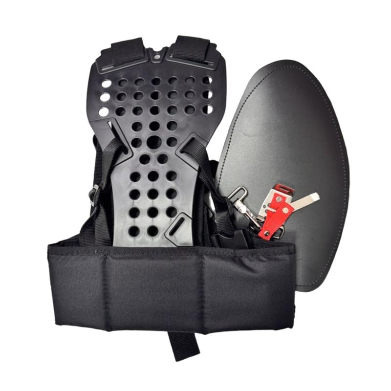 Adjustable Lawn Mower Harness With Multiple Holes Ergonomic Design Lawn Care Harness For Enhanced Comfort And Durability