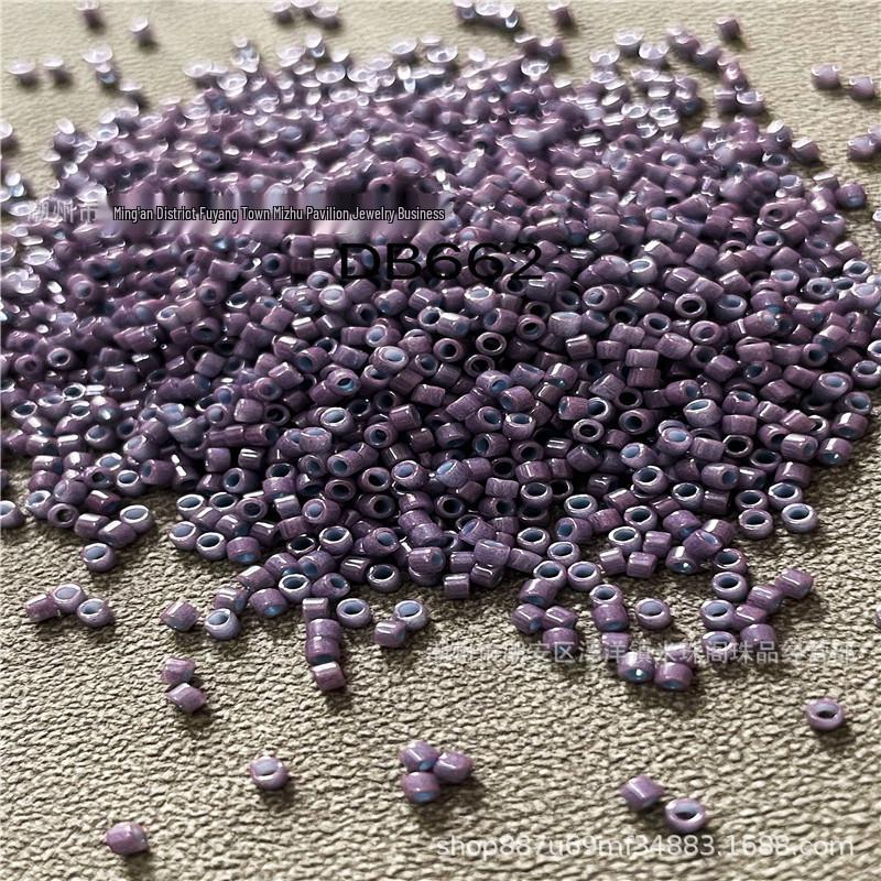 Japanese Miyuki Solid Color Beads, DIY Embroidery Material (DB651-665)