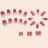 Medium Length Coffin Fake Nails Square Head Press On Nails Detachable Nail Tips  Women