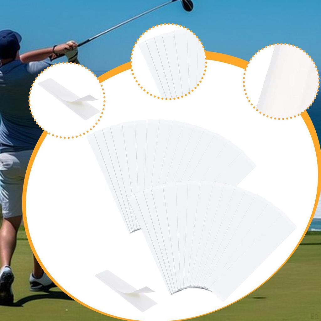 Golf Grip Tape Premium 2" X 10" Club Replacement Strips - 30 Pieces