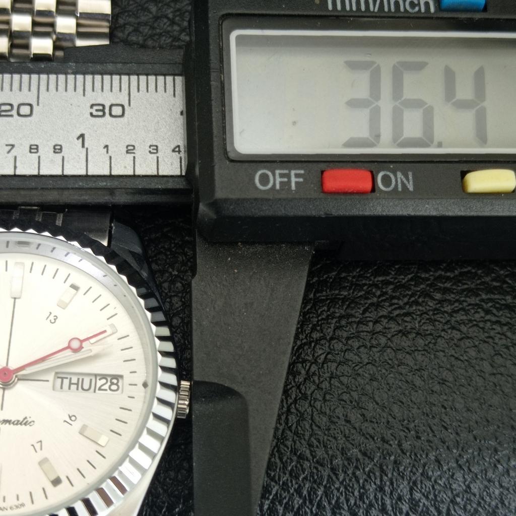 VINTAGE SEIKO 5 AUTOMATIC 6309A REFURBISHED JAPAN MENS SILVER WATCH A442837-1