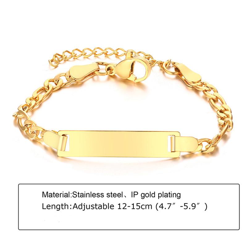 Engraved Custom Name ID Bracelet With Heart for Little Boy Girl, Stainless Steel Personalized Jewelry Birthday Gift