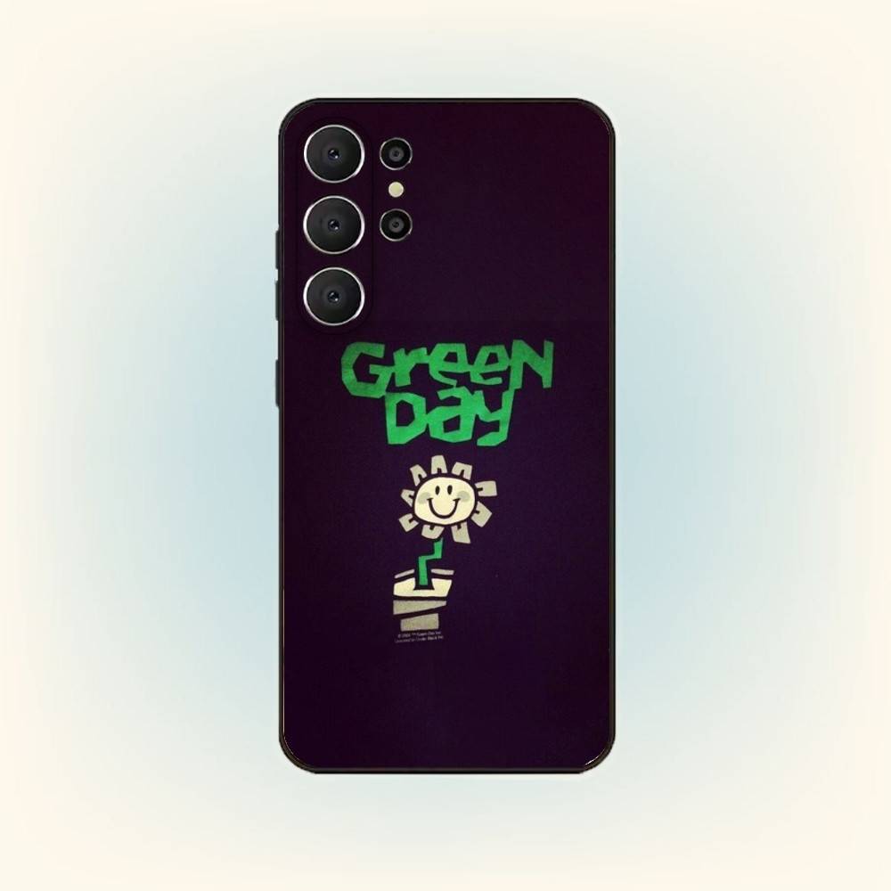 G-Green D-Day Band Phone Case For Samsung S26,S25,S24,S21,S22,S23,S30,Ultra,S20,FE,Lite,10,9,Black Cover