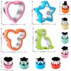 Axroad Mall 28-Piece Cookie Cutter Set, Animal & Object Shapes, Safe Non-Toxic Stainless Steel/Plastic, 3.7cm Deep, 21x21x4cm, Multicolor