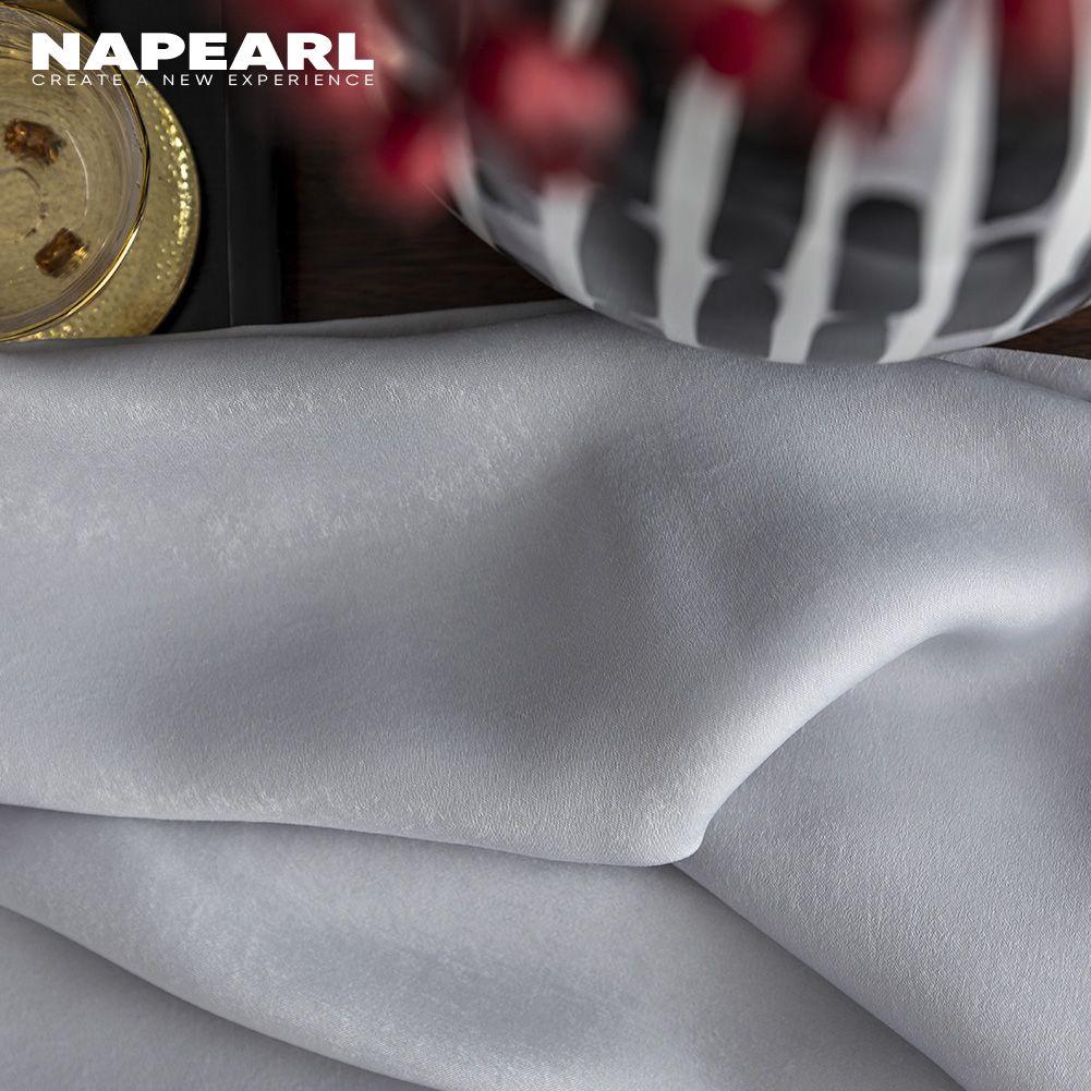 1PC Napearl Tulle Sheer Jednolity Kolor Zasłony Miękka Nowoczesna Zasłona Tiulowa Do Salonu Wystrój Domu