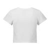 Yuibeu 3D Metal Logo T-Shirt White