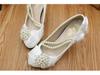 Star Cat White Plus Size High Heel Wedding Shoes with Bowknot for Women - Fashionable and Elegant.