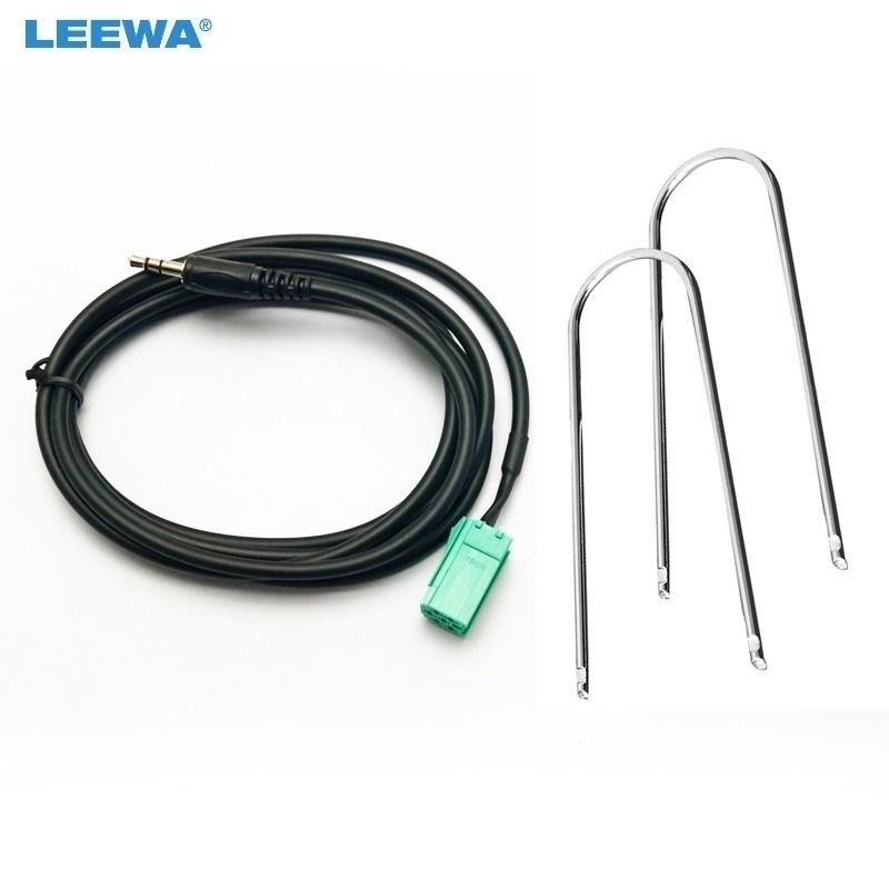 Aux In Input 3.5mm Adapter & Radio Removal Keys For Renault Clio Megane Laguna MP3 For IPod /iPhone #CA1731