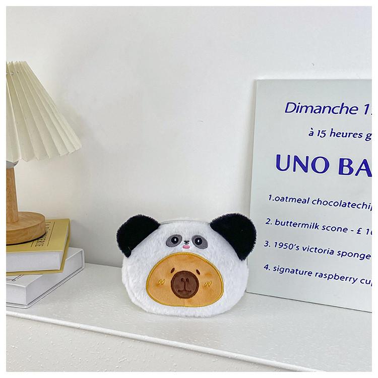 

Dressing Capybara Cross Bear Rabbit Chicken Frog Panda Children Bag Shoulder белый