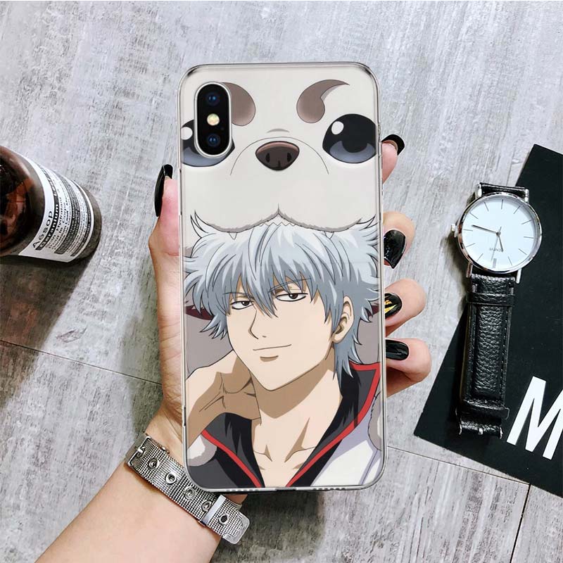 Gintama Funny Japan Anime Phone Case For iPhone 11 12 13 14 Pro XS XR X Max 7 8 6 6S Plus Mini + 5 SE Pattern Customized Coque