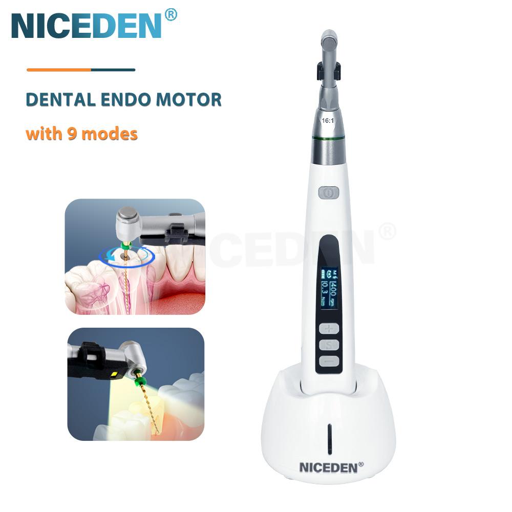Niceden 2025 9 Modes New Type Wireless Dental Endo Motor 16: 1 Endodontic for Dental Root Canal Endodontic Micromotor Good
