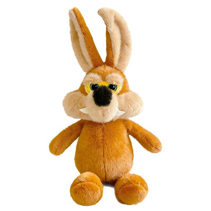 Big Tail Wolf Plush Toy Cute Cartoon Stuffed Animal Funny Doll Companion Gift for Kids Brown 43cm