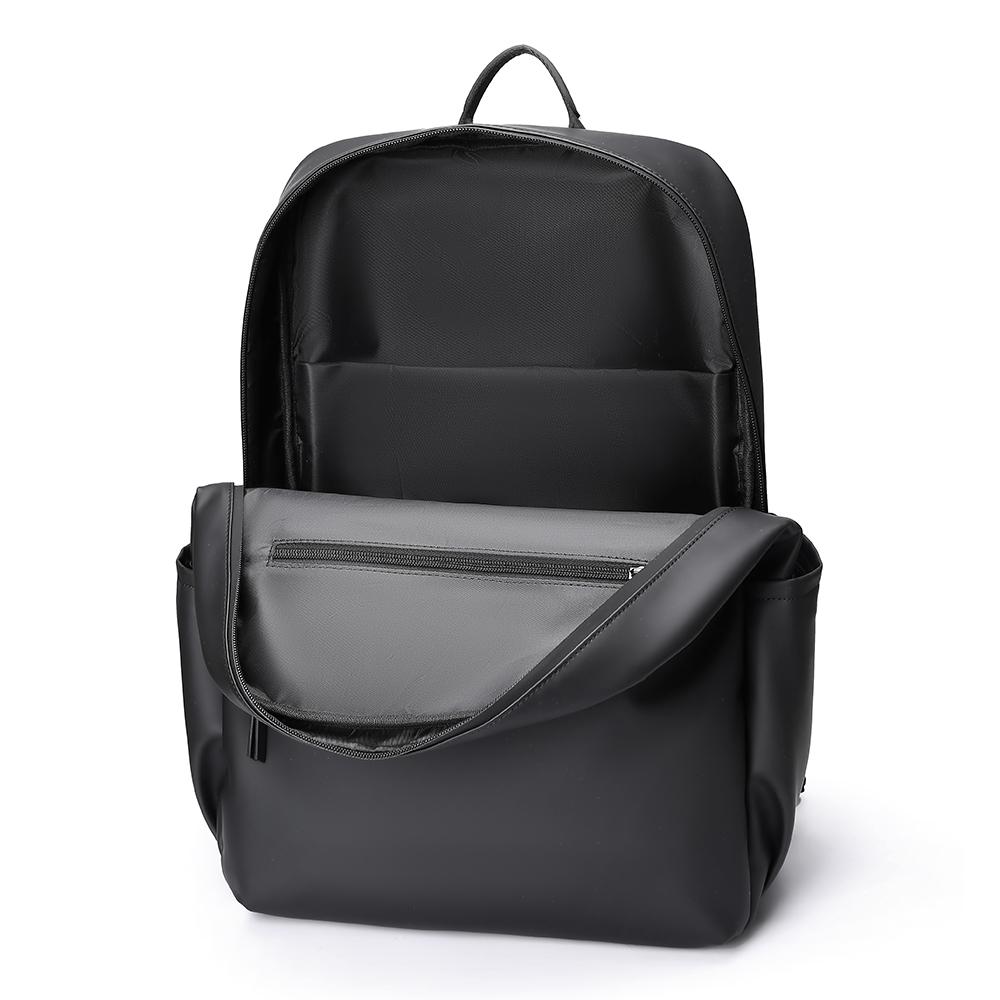 Men's Business Backpack Large Capacity Multi-compartment Lightweight Shoulder Bag for 15.6 Inch Laptop Commuter Leather Bag