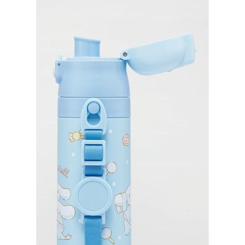 Skater Children's Water Bottle, 470ml, Direct Drinking, Sanrio Cinnamoroll Big Ribbon, Girls', Insulated, Stainless Steel, Lightweight, Sports Bottle,