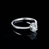 JewelryPalace 5A CZ Oval Solitaire Classic 925 Sterling Silver Wedding Engagement Ring for Woman Anniversary Gift Fine Jewelry