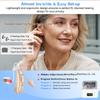 Rechargeable 16-Channel Invisible Hearing Aid for Seniors with Simple Operation Button and Noise Reduction