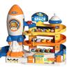Rocket Space Adventure Track Car Toy for Kids – Educational Building & Parking Set