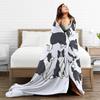 Border Collie Dog Cute Pattern Blanket Soft Warm Flannel Throw Blanket Cover for Bed Living Room Picnic Travel Home Couch