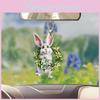 Bunte Acryl Osterhase Ei Hängeornament Niedliche Cartoon Autodeko für Zuhause