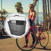 1 Set Bike Basket Large Capacity Easy To Install Metal Mesh Bike Basket with Quick Release Bracket for Cycling